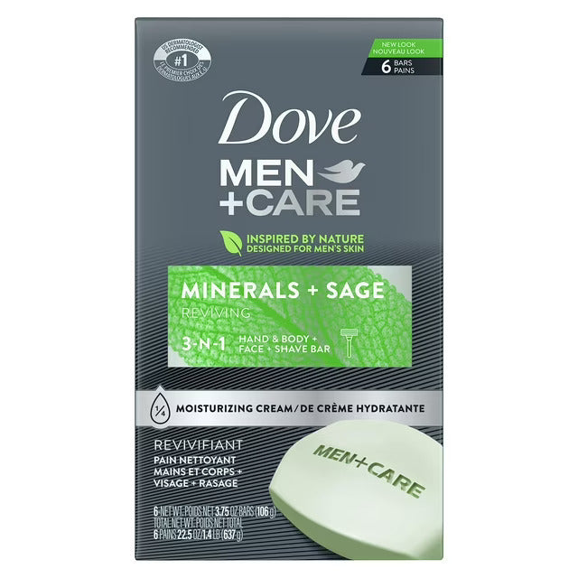 Dove DMC Bar Minerals+Sage 12(6) 22.5z/637g Pack 12