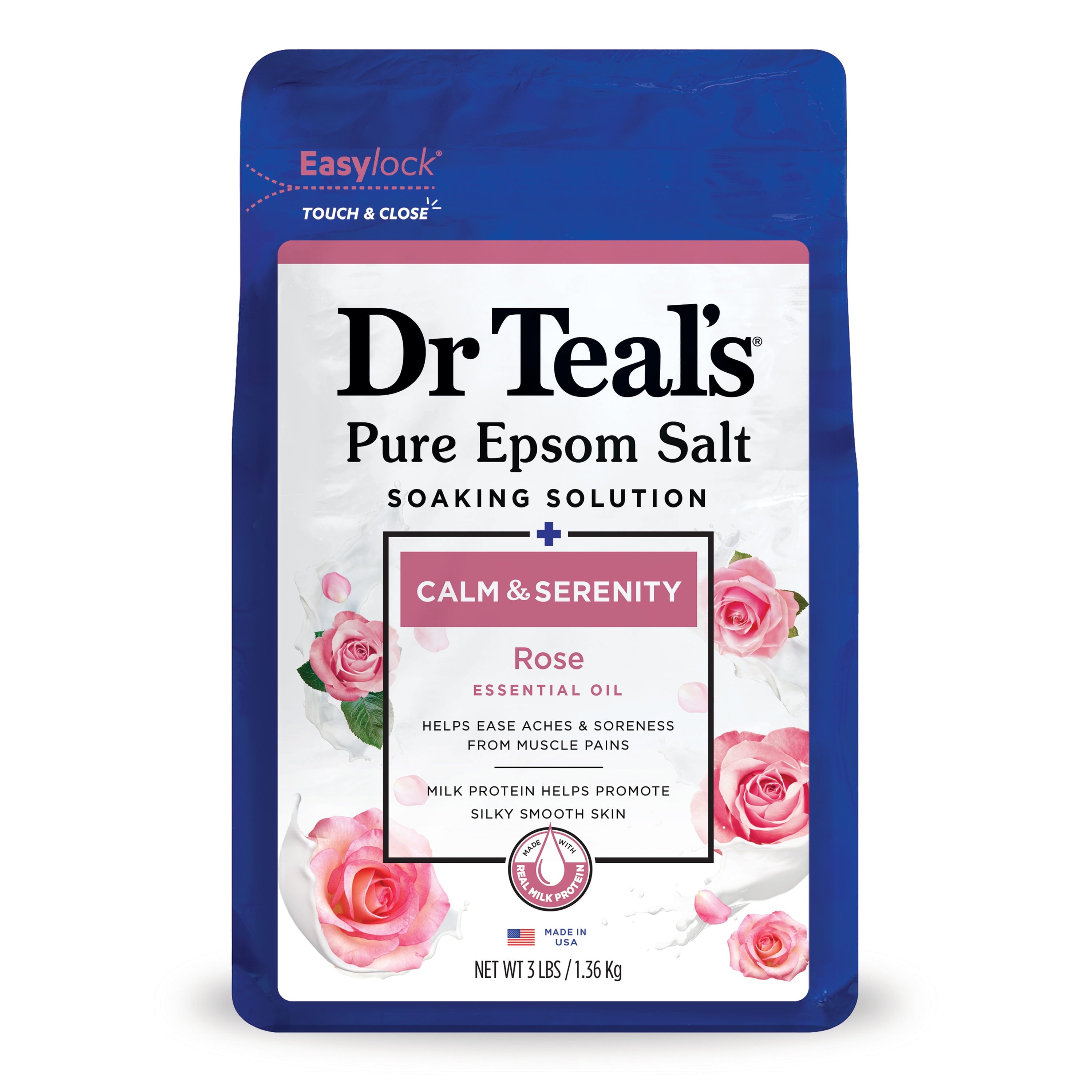 DRT MILK & ROSE 3LB EPSOM SOAK