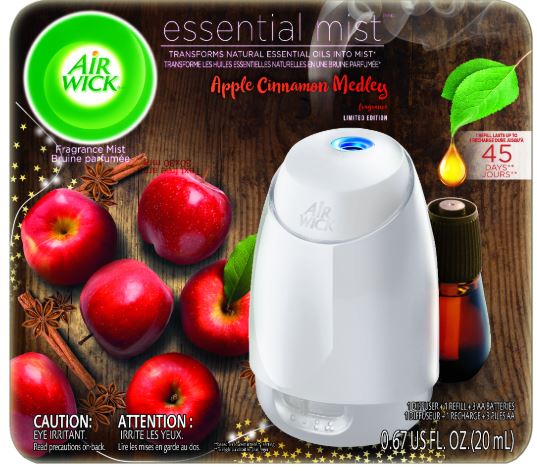 AIR WICK® Essential Mist - Starter Kit Free Refill Apple & Cinnamon 3/1 ct.