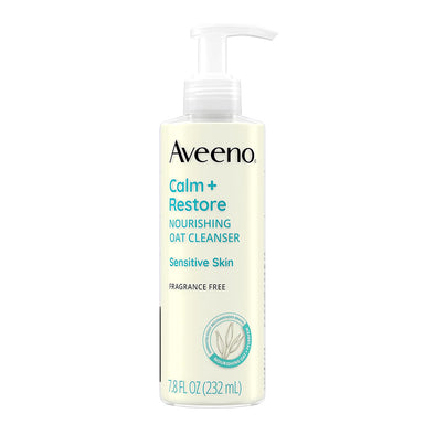 Aveeno Calm+Restore Gentle Nourishing Oat Face Cleanser Pack 12 Size 7.8oz