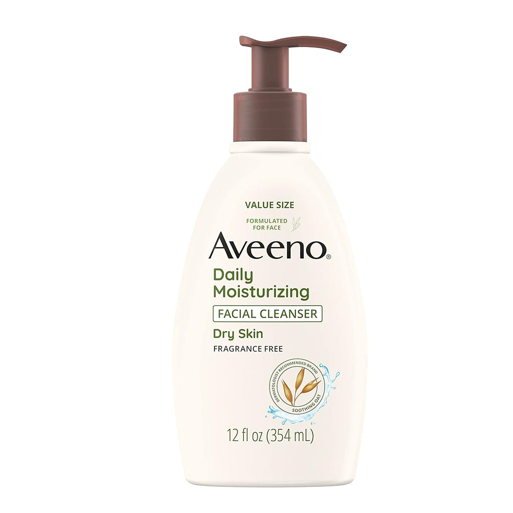 Aveeno Daily Moisturizing Facial Cleanser Fragrance Free Pack 12 Size 12oz