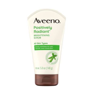 Aveeno Positively Radiant Brightening & Exfoliating Face Scrub Face Wash Pack 12 Size 5oz