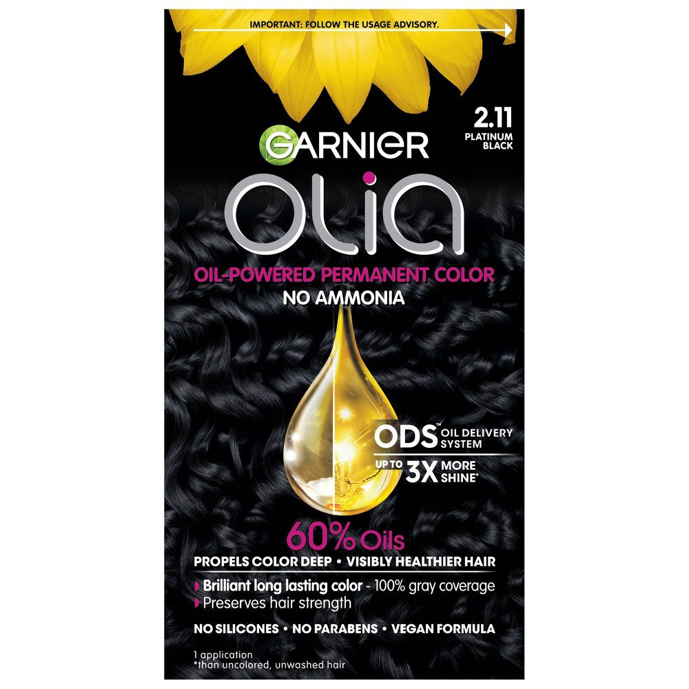 GARNIER HAIRCOLOR Garnier Olia Haircolor : PLATINUM BLACK 2.11 Pack 12