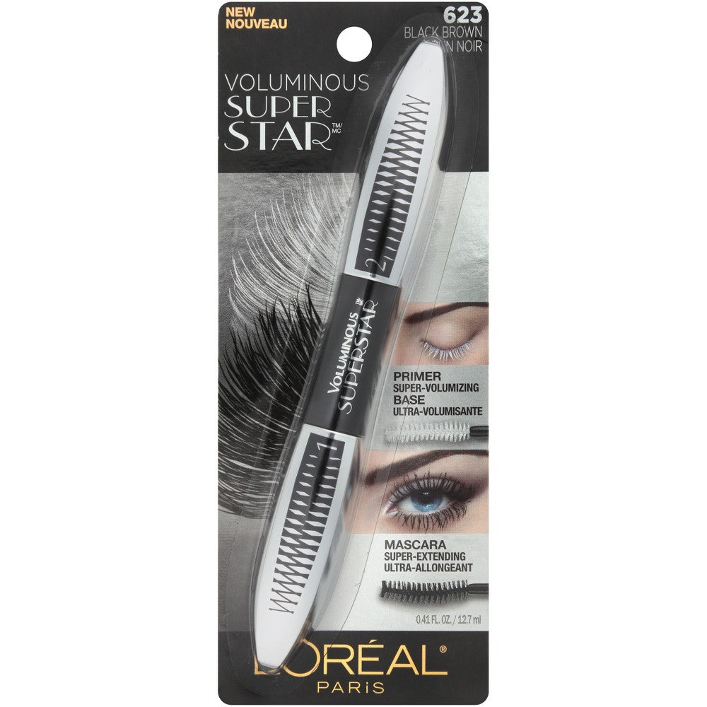 L'OREAL COSMETICS VOLUMINOUS SUPERSTAR WSH : BLACK BROWN Pack 72