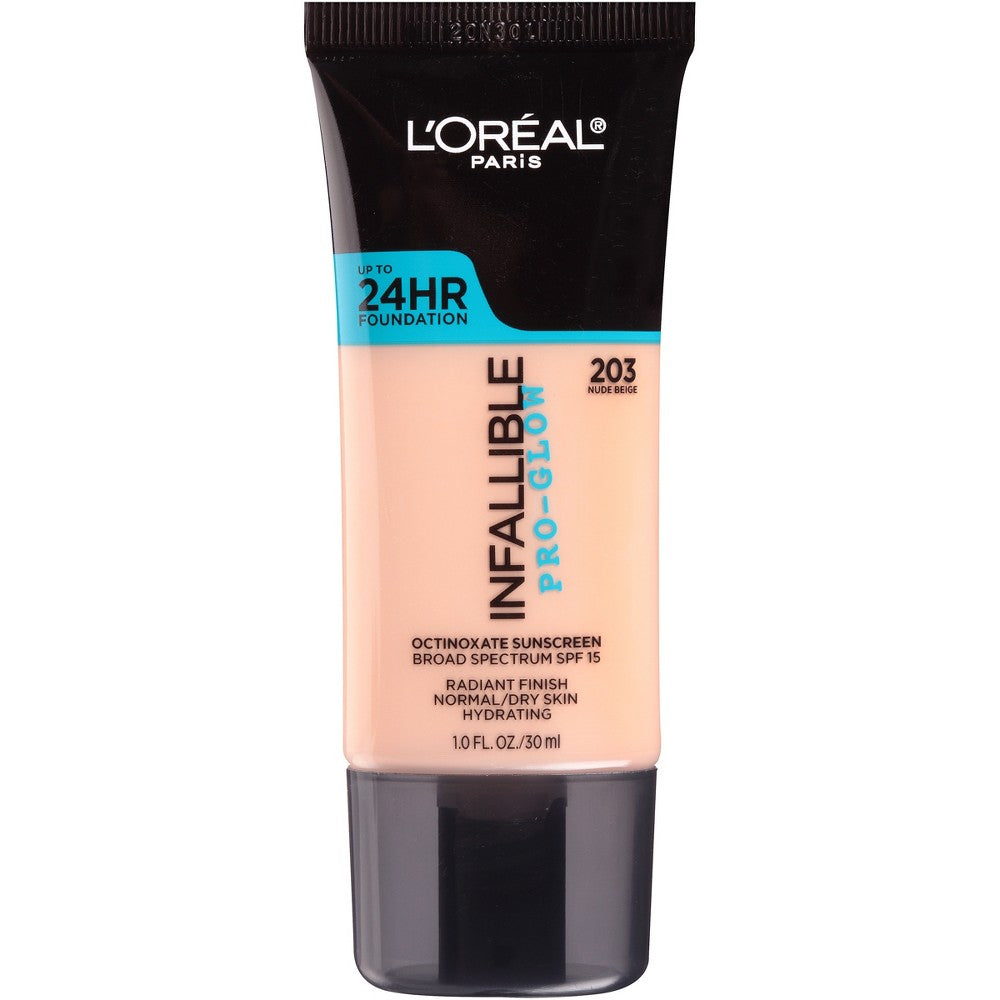 L'OREAL COSMETICS Infallible Pro-Glow Fdtn : NUDE BEIGE Pack 36