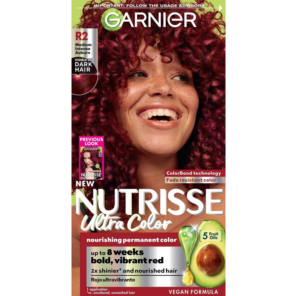 GARNIER HAIRCOLOR NUTRISSE HAIR COLOR : MEDIUM INTENSE AUBURN Pack 12