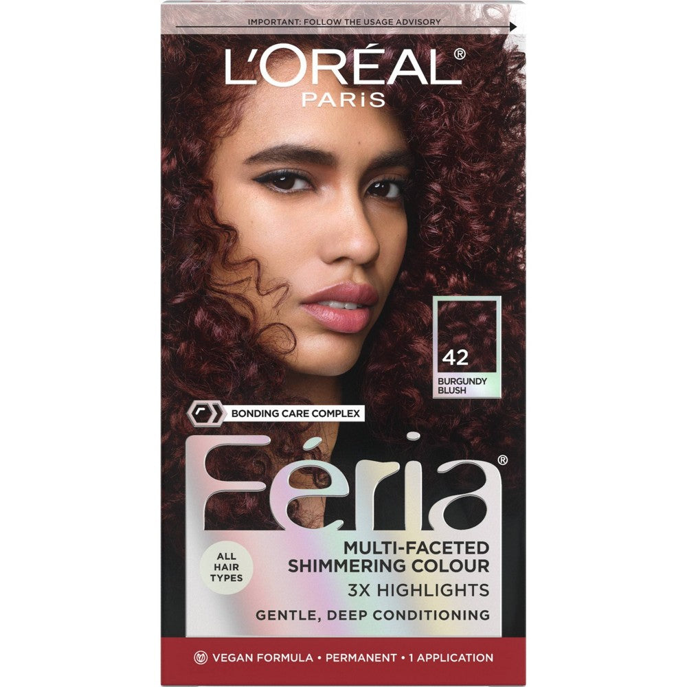 L'OREAL HAIRCOLOR FERIA : Burgundy Blush Pack 12
