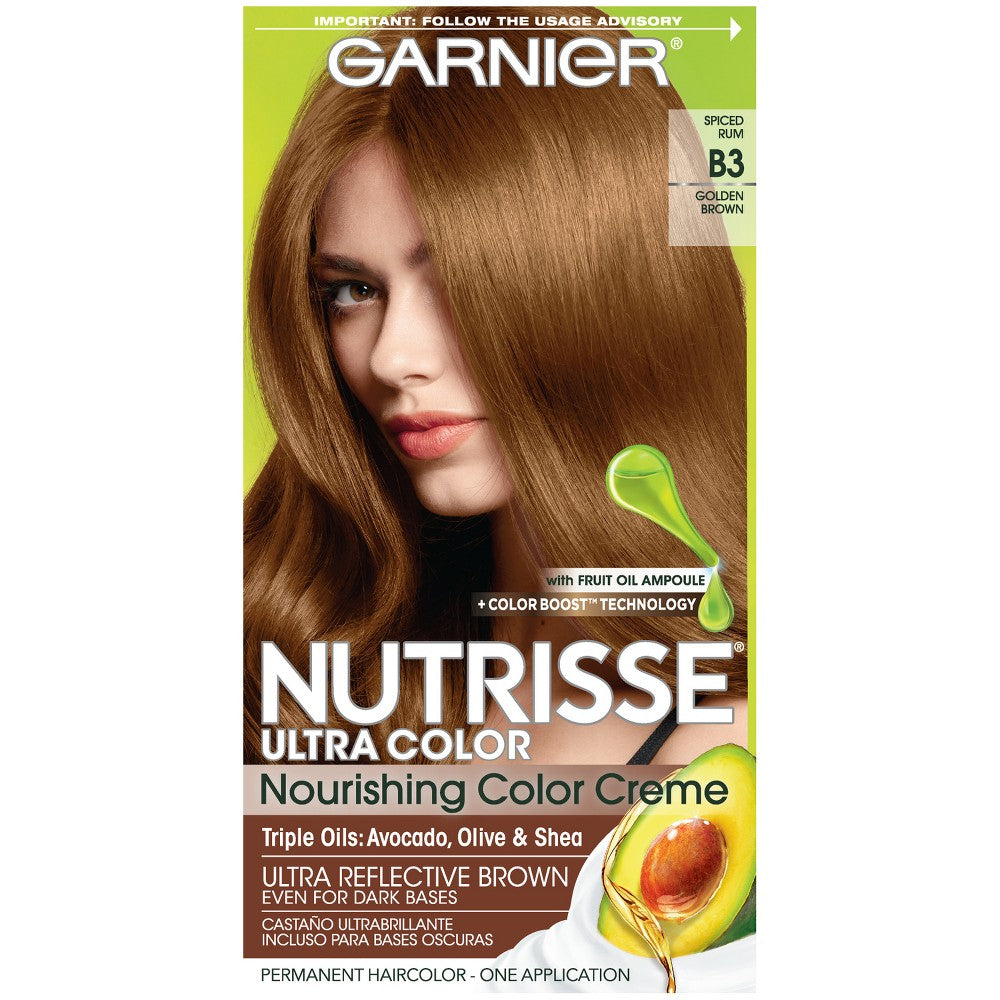 GARNIER HAIRCOLOR NUTRISSE HAIR COLOR : CAFE CON LECHE B3 Pack 12