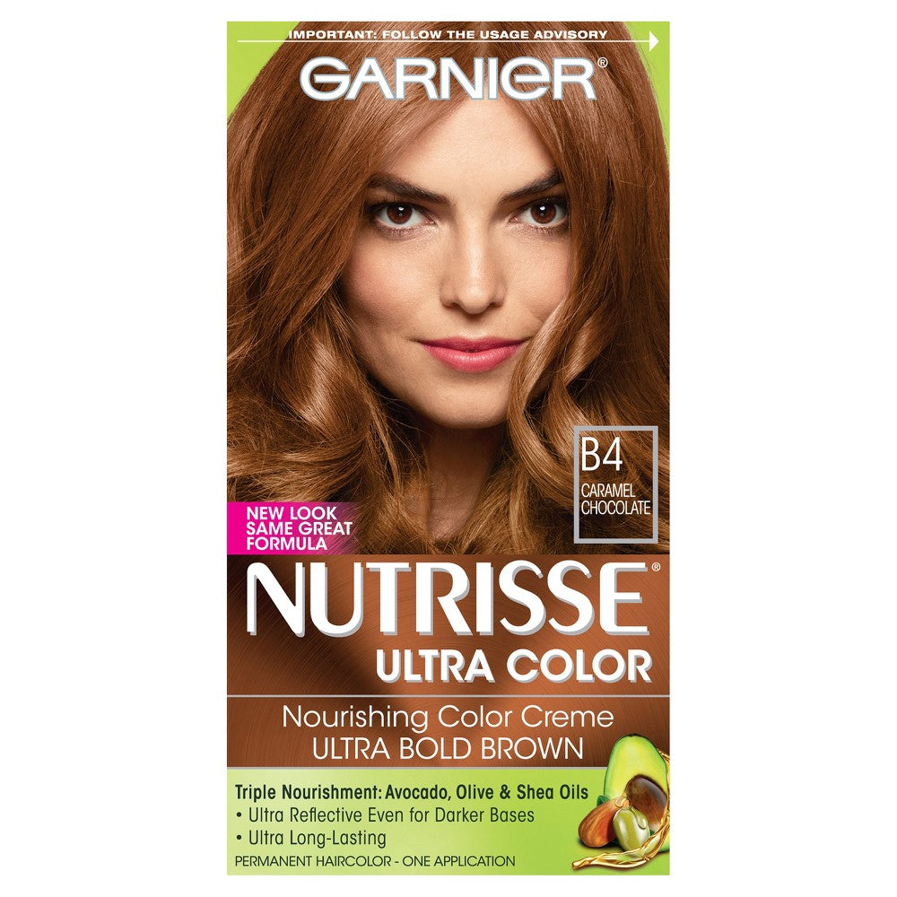 GARNIER HAIRCOLOR NUTRISSE HAIR COLOR : CARAMEL CHOCOLATE B4 Pack 12