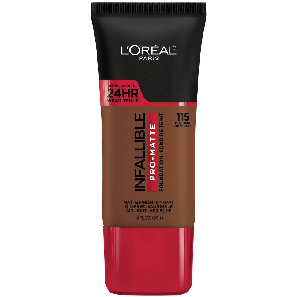 L'OREAL COSMETICS Infallible Pro-Matte Fdtn : RICH EBONY Pack 72