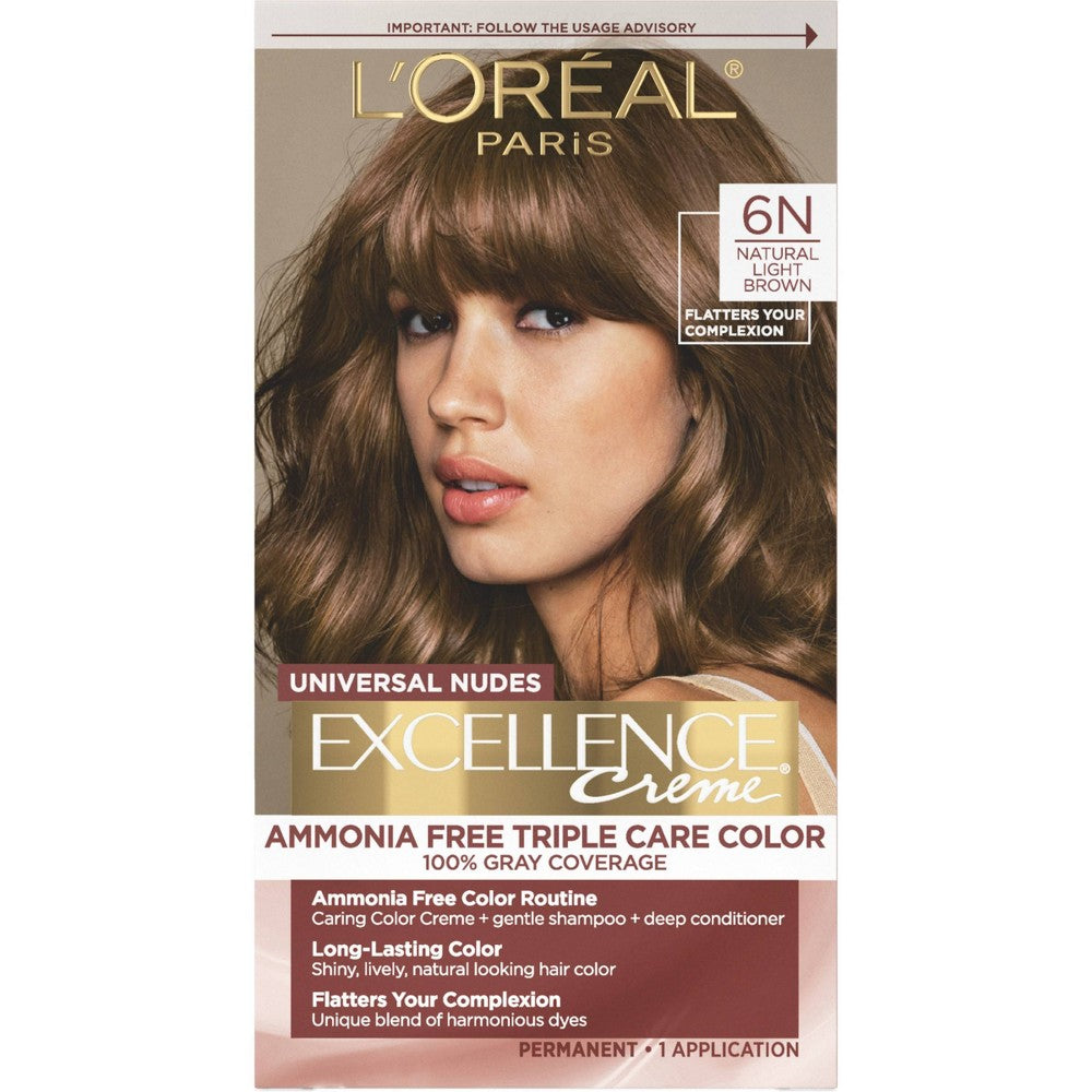 L'OREAL HAIRCOLOR EXCELLENCE : Natural Light Brown Pack 12
