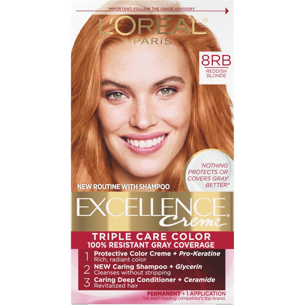L'OREAL HAIRCOLOR EXCELLENCE : MEDIUM REDDISH BLONDE Pack 12