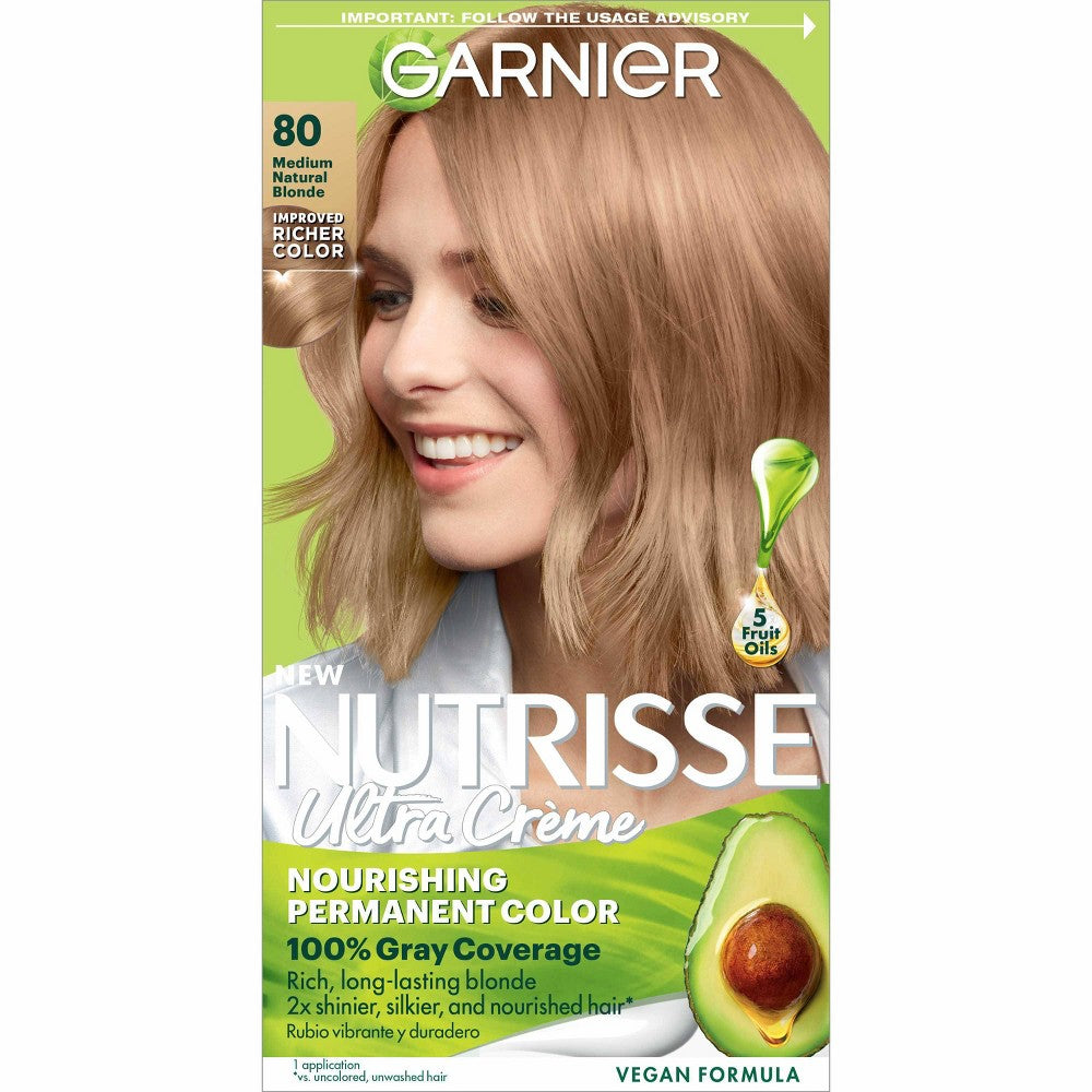 GARNIER HAIRCOLOR NUTRISSE HAIR COLOR : BUTTERNUT #80 Pack 12