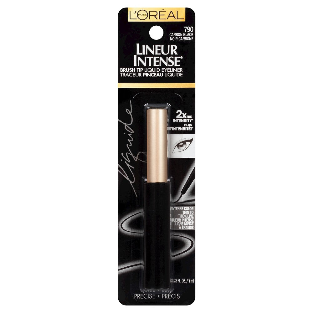 L'OREAL COSMETICS LINEUR INT BRUSH TIP CARBON BLACK : BLACK Pack 72