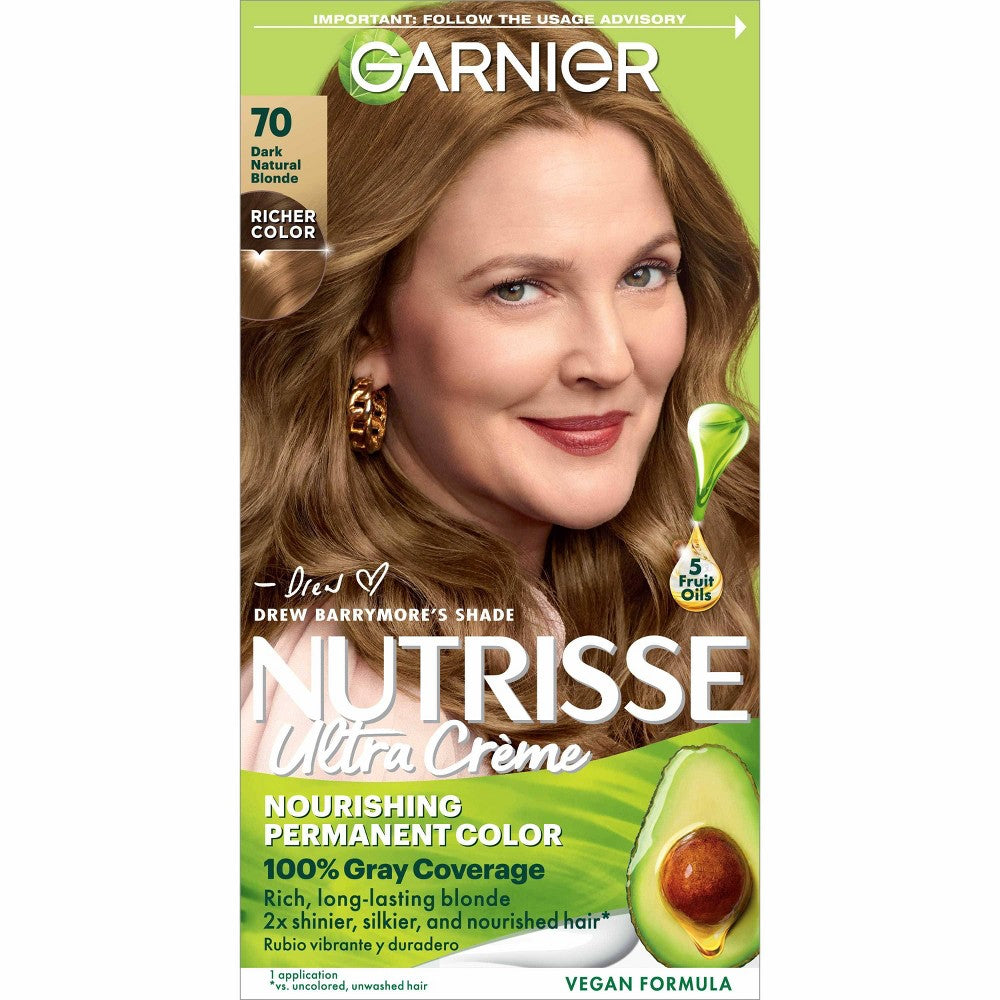 GARNIER HAIRCOLOR NUTRISSE HAIR COLOR : ALMOND CREME #70 Pack 12