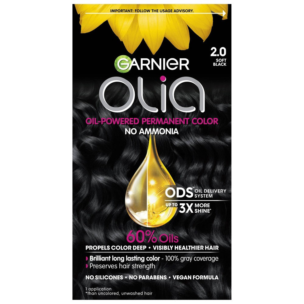 GARNIER HAIRCOLOR Garnier Olia Haircolor : SOFT BLACK Pack 12