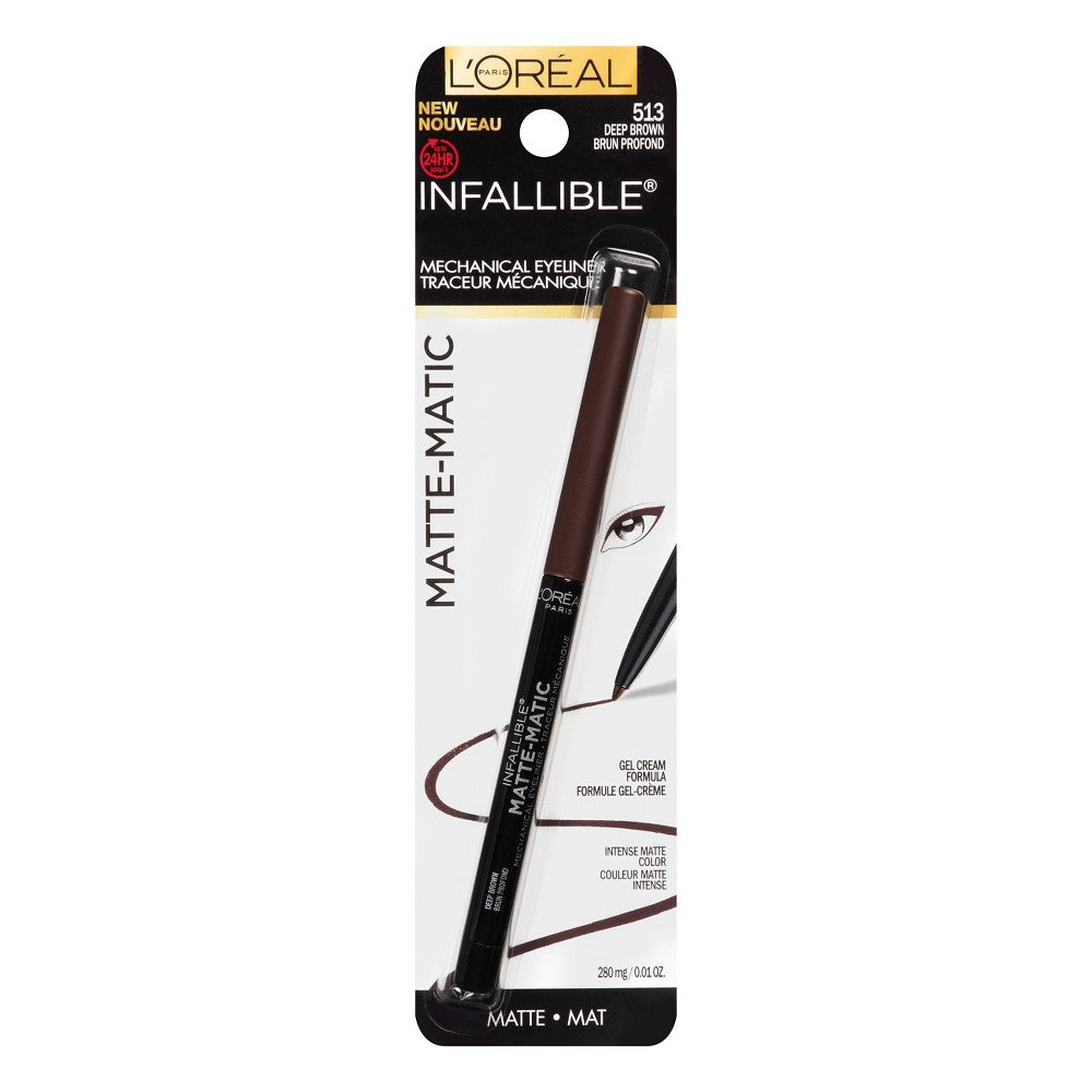 L'OREAL COSMETICS Infallible Matte-Matic Liner : BROWN Pack 72