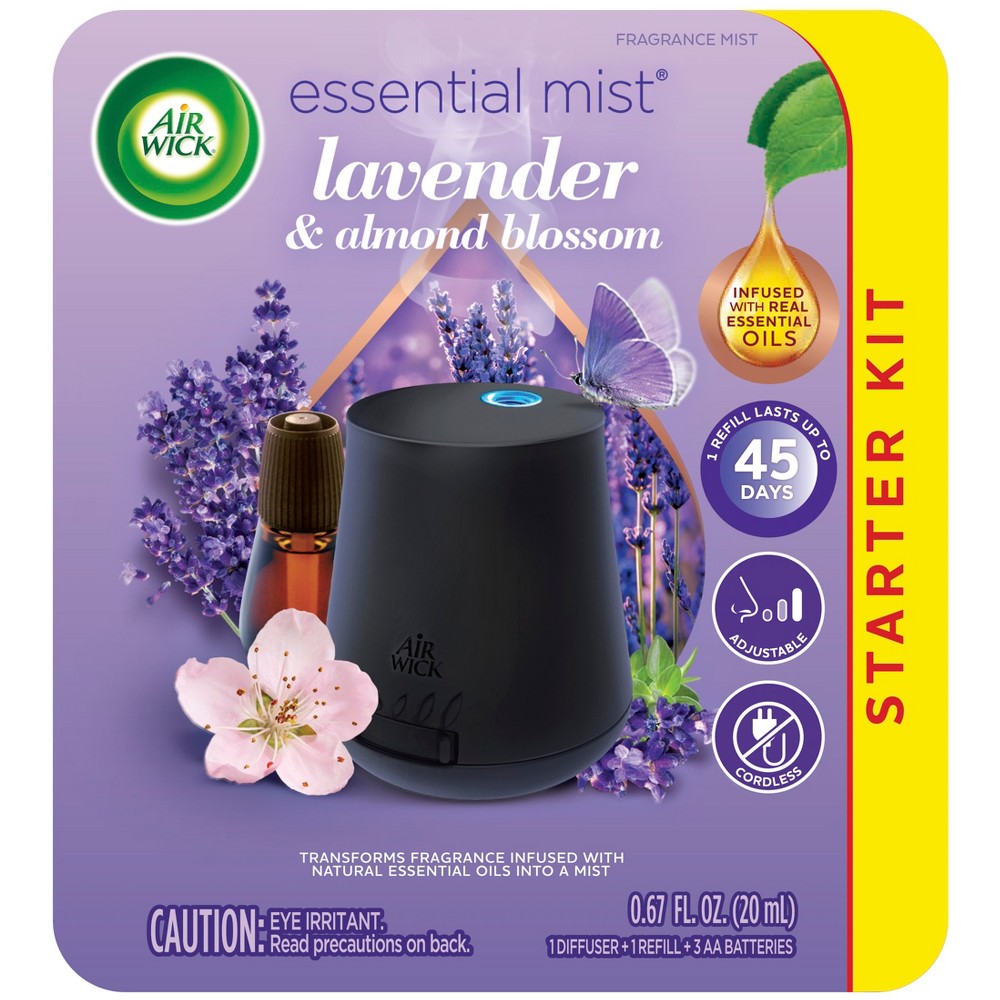 AIR WICK® Essential Mist - Starter Kit Free Refill Lavender & Almond Blossom 3/1 ct.