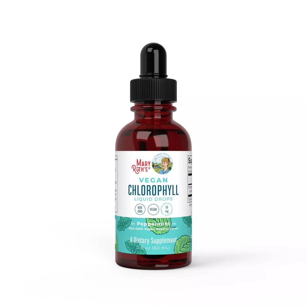 Mary Ruth Chlorophyll Drops, Peppermint, 2 oz Pack 120 Size 24 mo