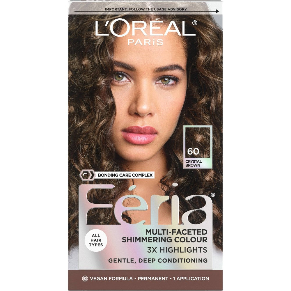 L'OREAL HAIRCOLOR FERIA : CRYSTAL BROWN Pack 12