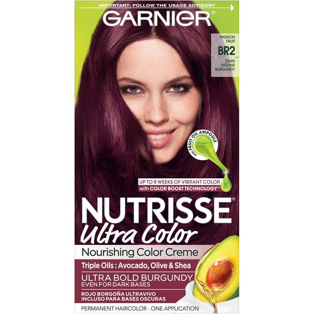 GARNIER HAIRCOLOR NUTRISSE HAIR COLOR : DARK INTENSE BURGUNDY Pack 12