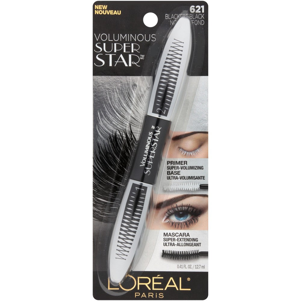 L'OREAL COSMETICS VOLUMINOUS SUPERSTAR WSH : BLACKEST BLACK Pack 72