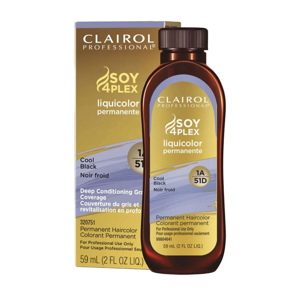 Clairol Permanent Liquicolor 1A-51D Cool Black Pack 72