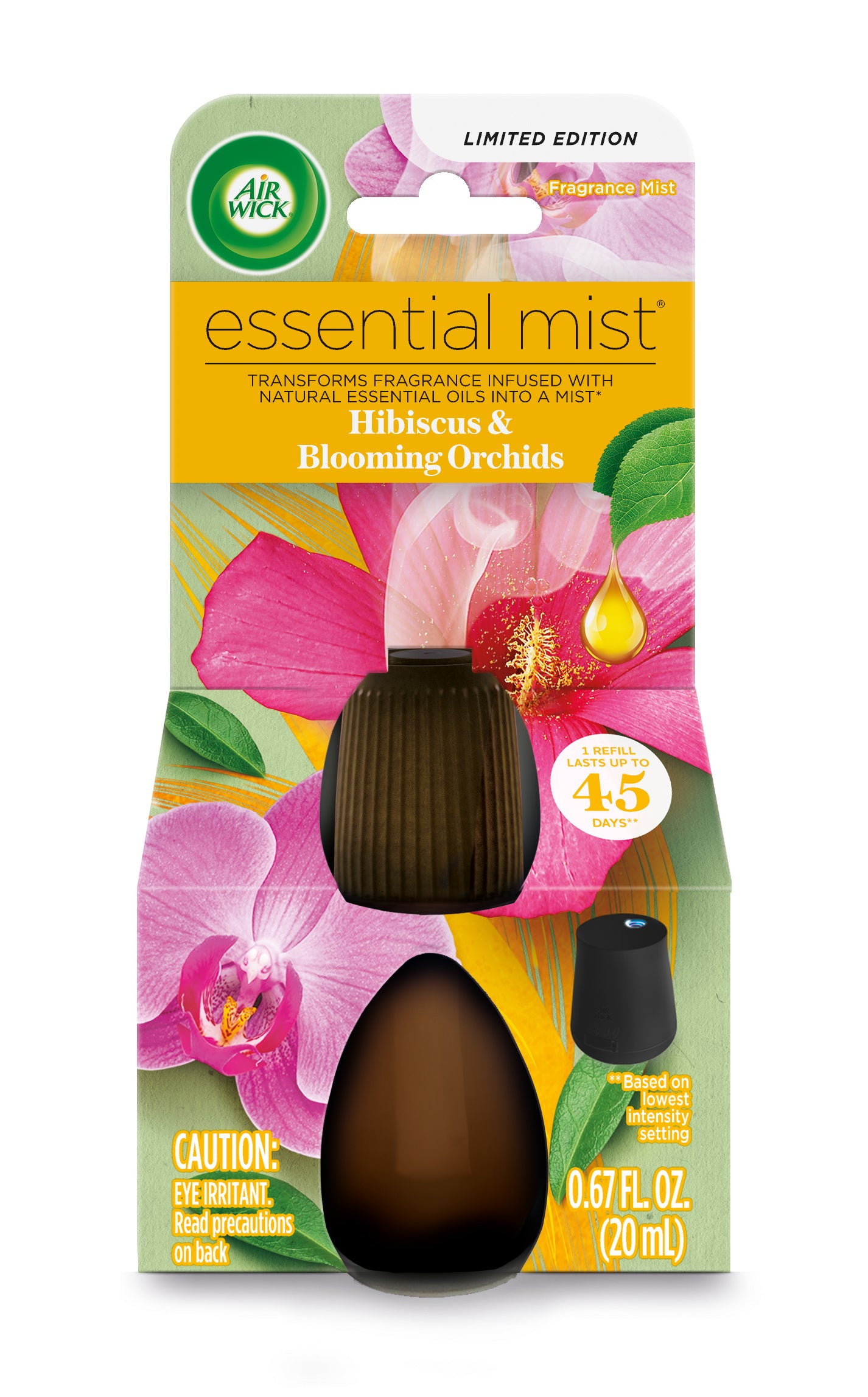 AIR WICK® Essential Mist - Twin Refill Hibiscus & Blooming Orchids 6/(2x.67) oz.