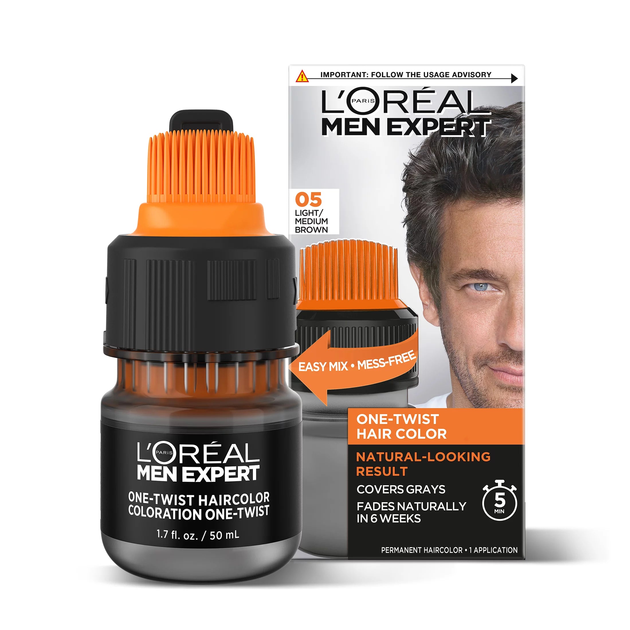 L'OREAL HAIRCOLOR Men Expert : LGHT MED BROWN Pack 6