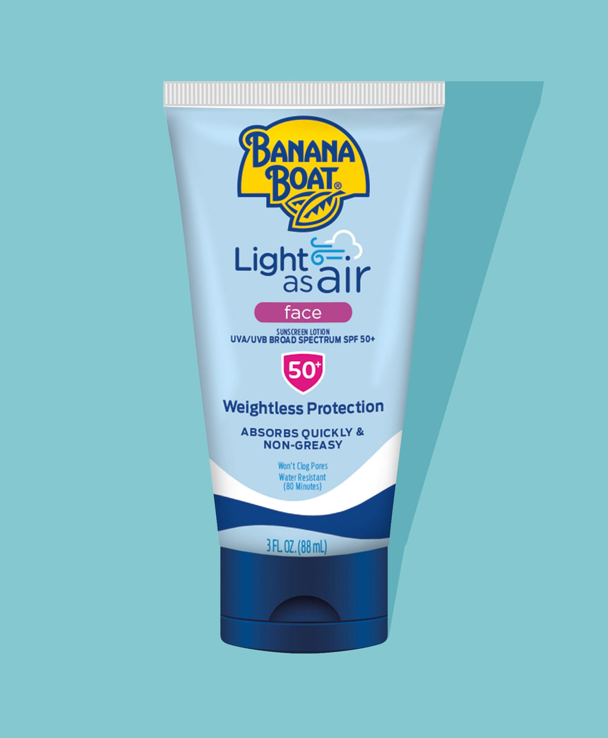 BANANA BOAT LIGHT AS AIR FACE LOTION SPF 50+ 3oz