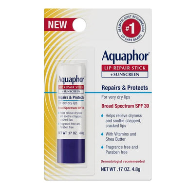 Aquaphor Lip Repair & Protect SPF 30 Stick Blister Card Pack 24 Size 0.17oz