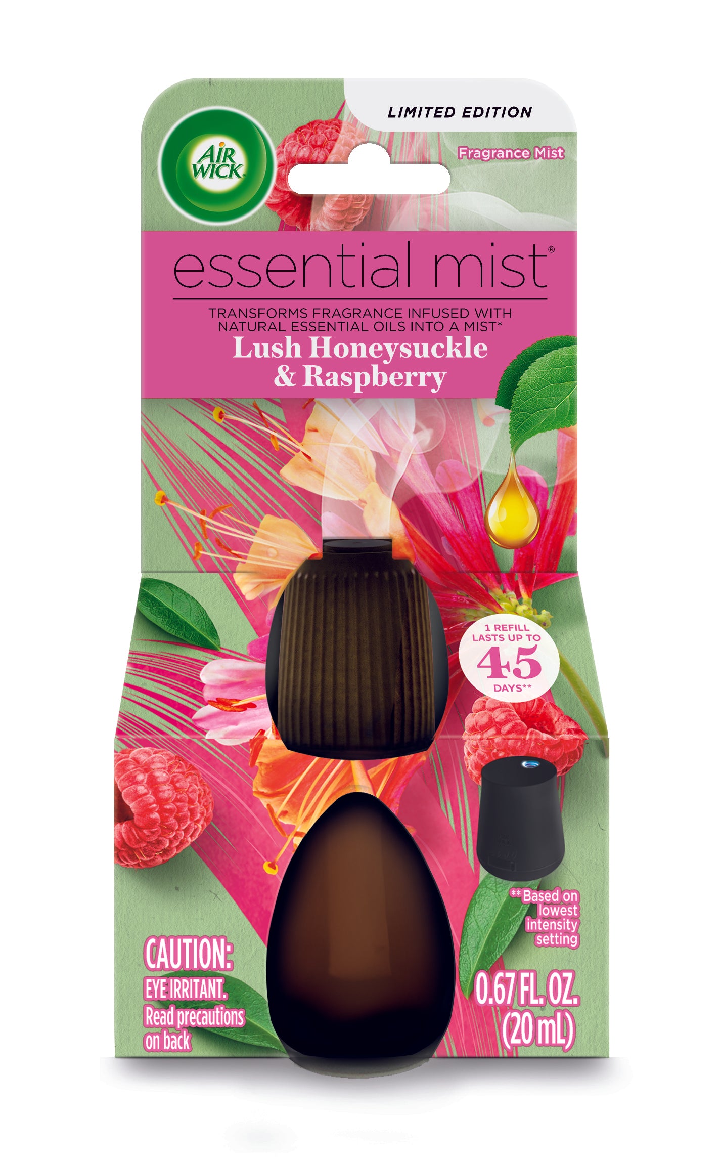 AIR WICK® Essential Mist - Twin Refill Lush Honeysuckle & Raspberry 6/(2x.67) oz.