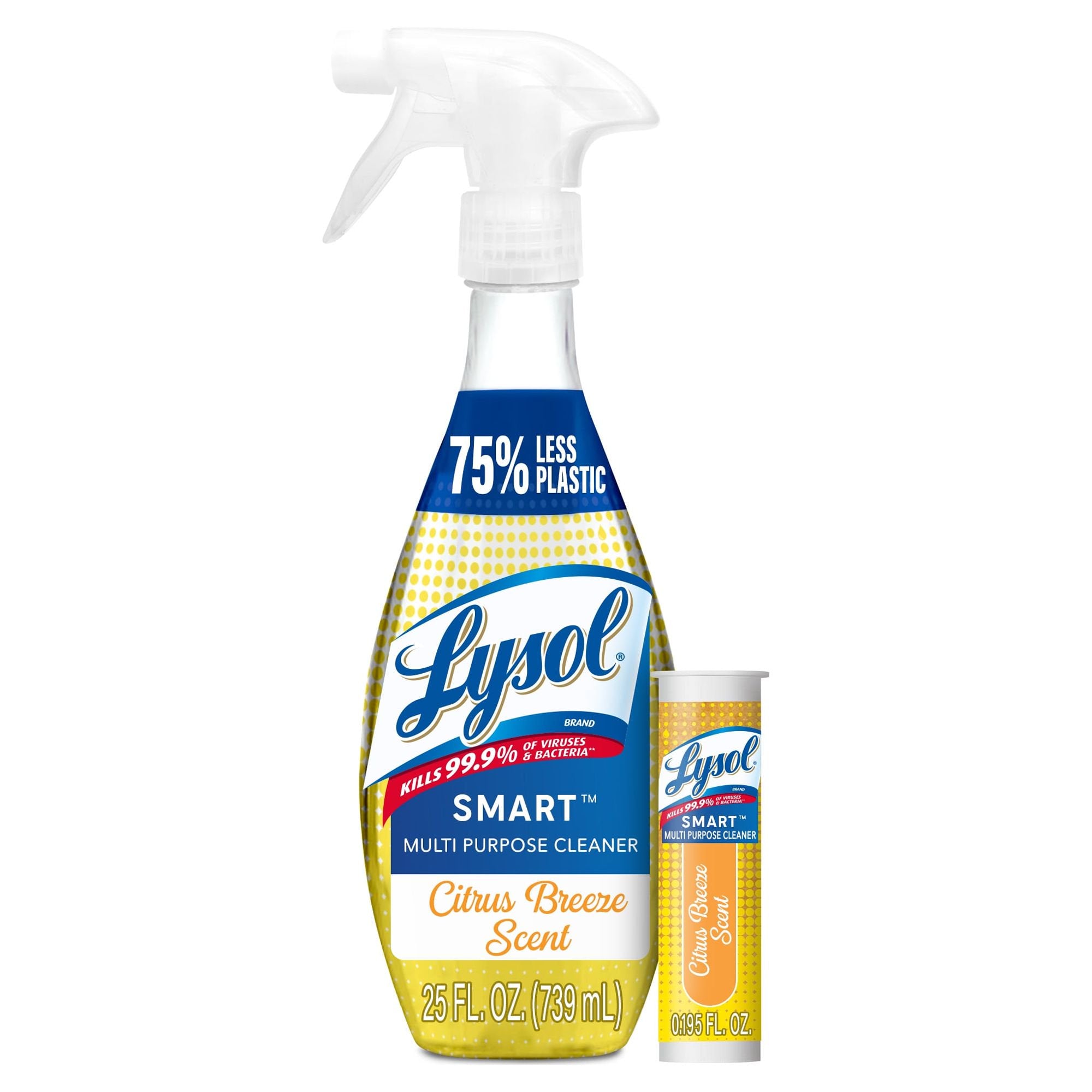 LYSOL® SMART Multi-Purpose Cleaner - 1+1 Citrus Breeze Retail Starter Kit - 6/1 ct.