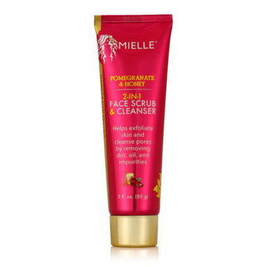 Mielle Pomegranate and Honey 2-in-1 Face Cleanser & Scrub Size 3oz
