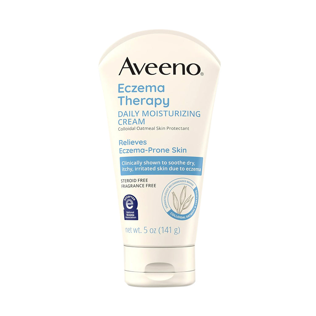 Aveeno Eczema Therapy Daily Soothing Moisturizing Cream Steroid Free Pack 12 Size 5oz