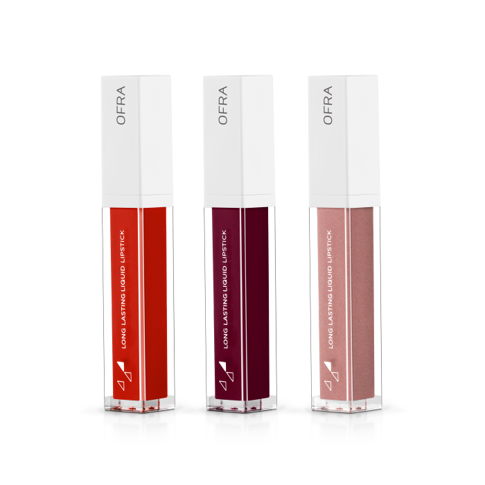 Ofra Infinite Lip Set - Baroque,Ruby,Vermillion (Francesca Tolot) Size 8g each