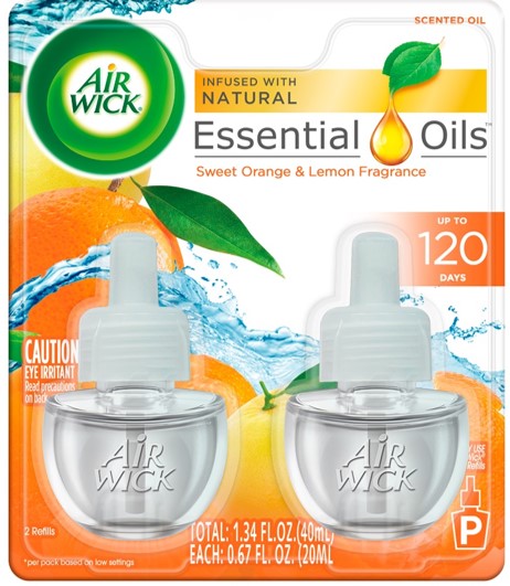 AIR WICK® Scented Oil - Twin Refill Sweet Orange & Lemon 6/(2x.67) oz.