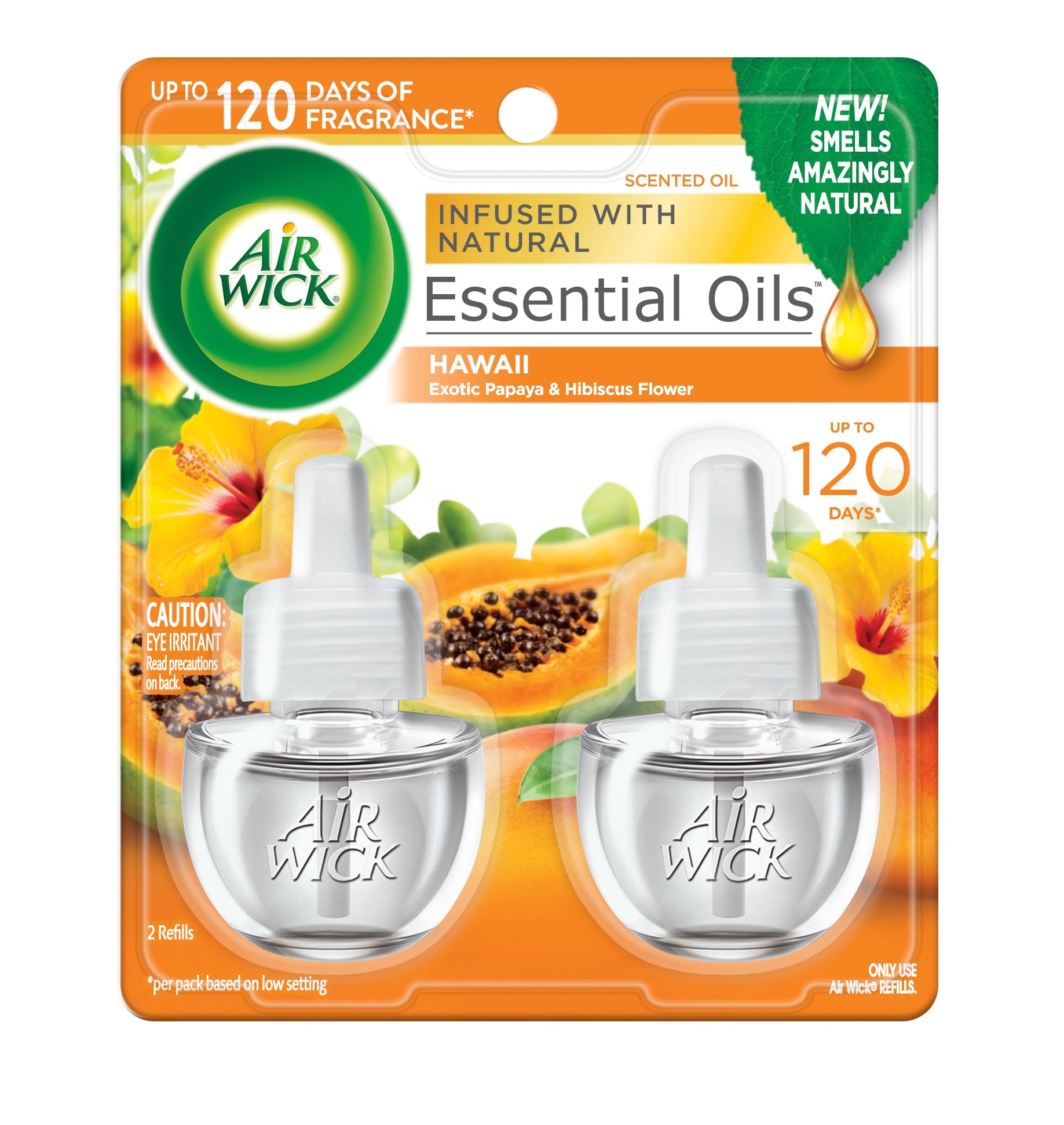 AIR WICK® Scented Oil - Refill Essential Oils™ Hawaii + Vanilla & Pink Papaya 5/5 ct.