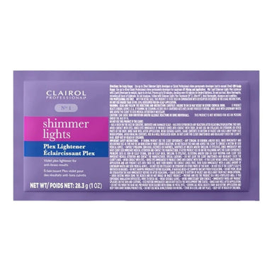 Clairol Professional Shimmer Lights Violet Plex Lightener 1oz Pack 72