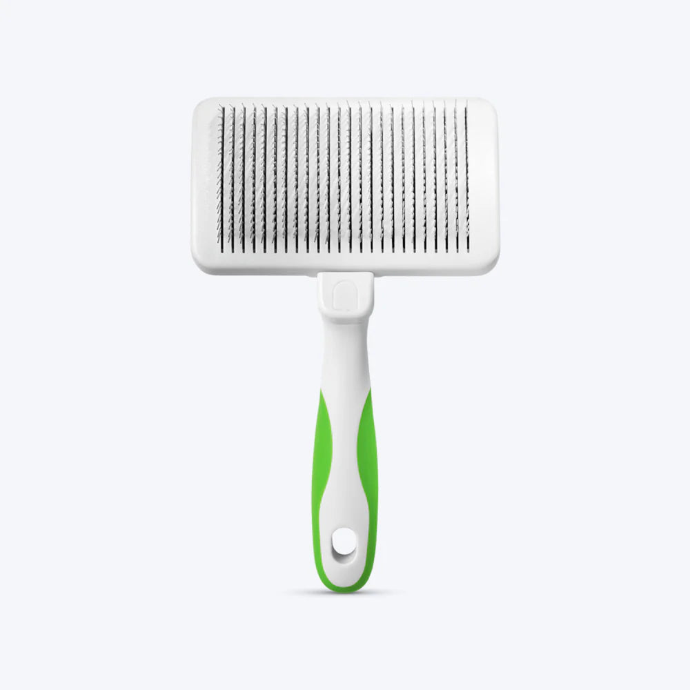 Andis  Self-Cleaning Slicker Brush - Green/White 6