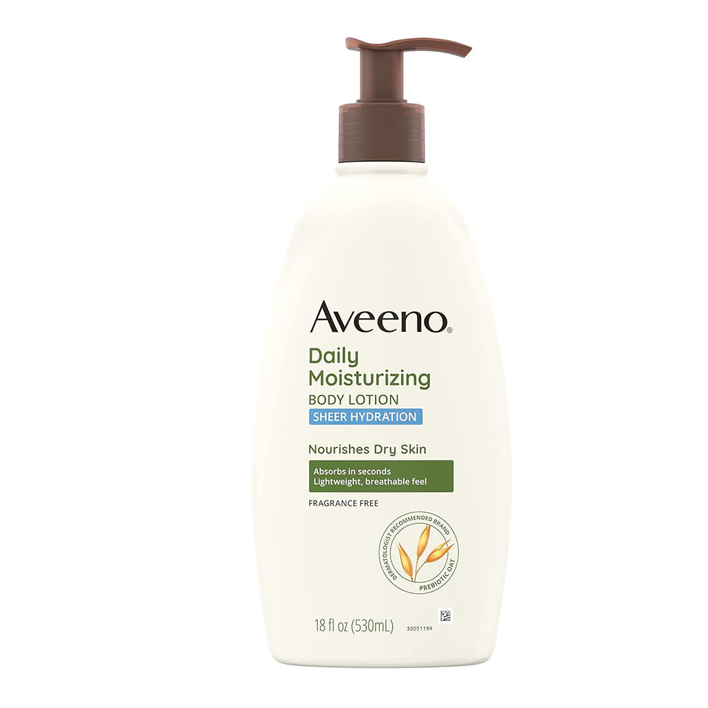 Aveeno Sheer Hydration Daily Moisturizing Body Lotion with Oat for Dry Skin Pack 12 Size 18oz