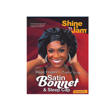 Ampro Shine 'n Jam Magic Fingers Satin Bonnet & Sleep Cap