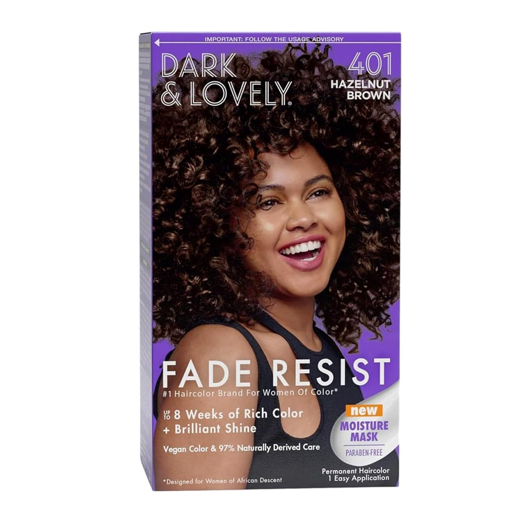 Softsheen Carson Dark & Lovely Fade Resist Hair Color 401 Hazelnut Brown 1.86oz