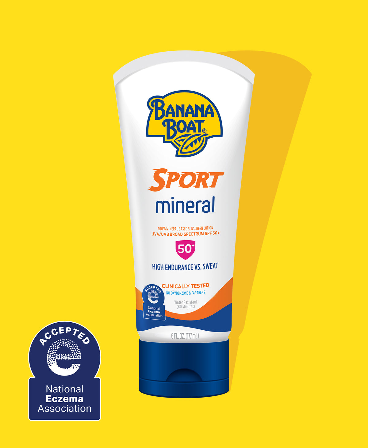 BANANA BOAT SPORT MINERAL LOTION SPF 50+ 6oz