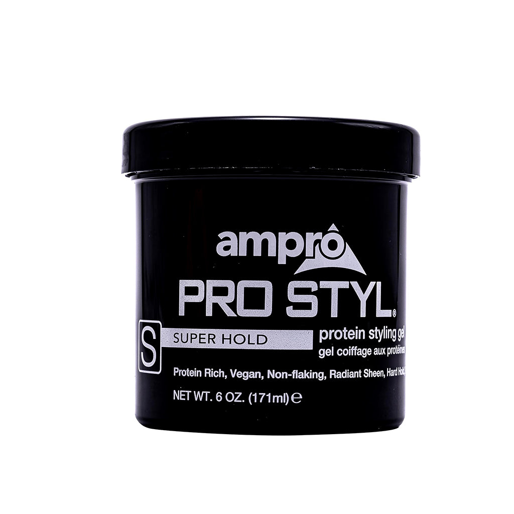 Ampro Shine 'n Jam Pro Super Hold Protein Styling Gel 6oz