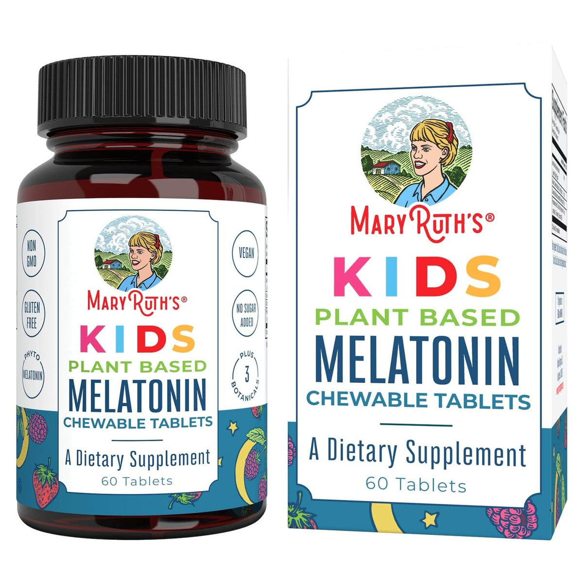 Mary Ruth Children Mary Ruth Kids Melatonin Chewable Tablets, 60 ct Pack 60 Size 24 mo ...