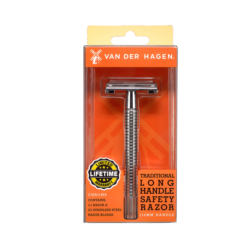 Chrome Long Handle Safety Razor