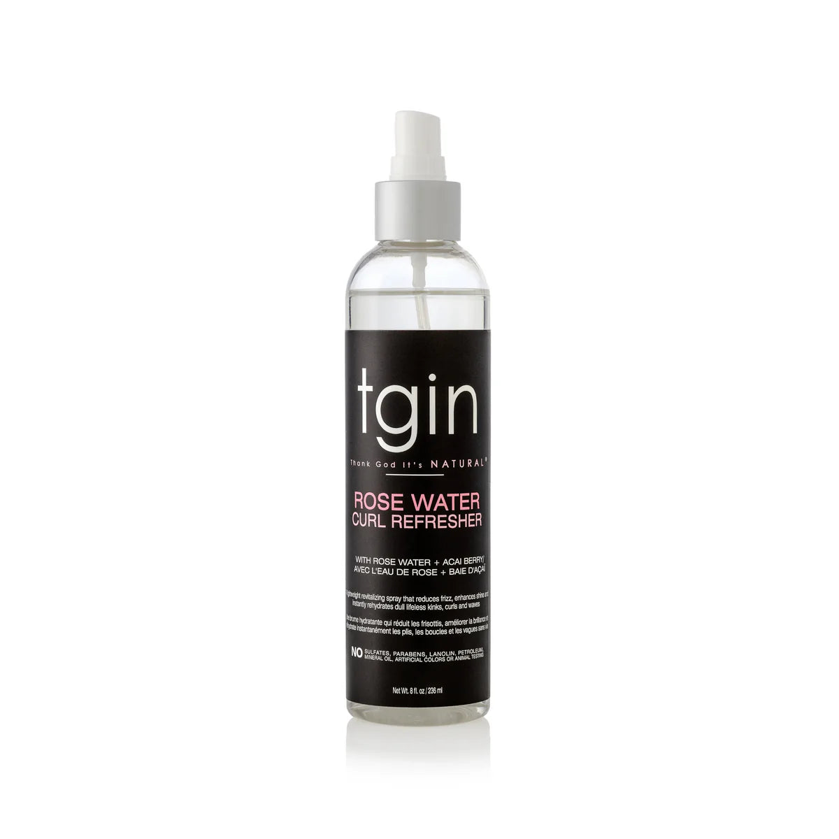 TGIN Rose Water Curl Refresher - 8oz Pack 6