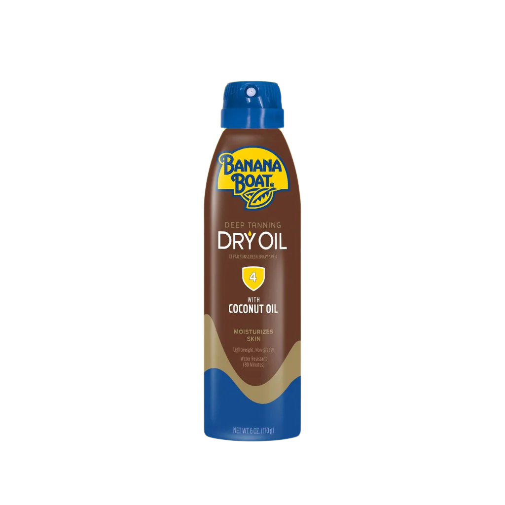 Banana Boat Deep Tanning Dry Oil Spray SPF 4 6OZ 12 Cases