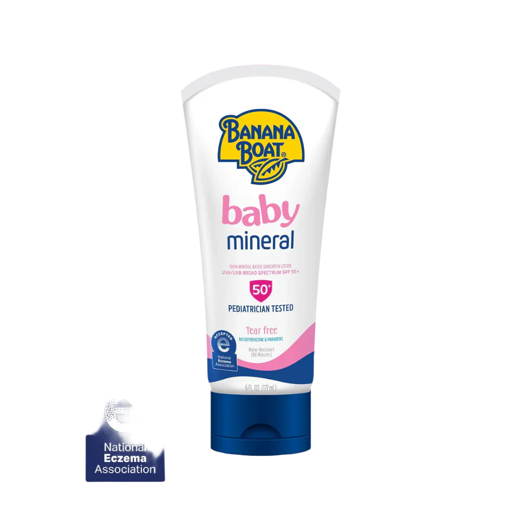 Banana Boat Baby 100% Mineral Lotion SPF 50 6oz 12 Cases